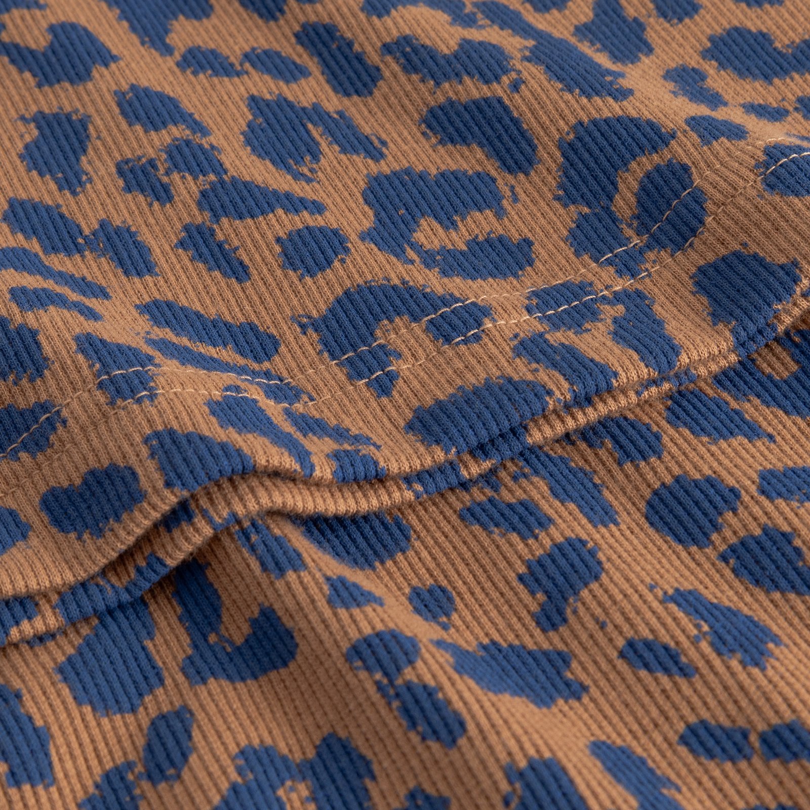 Rib Top Valdermarsvik Leopard Light Brown