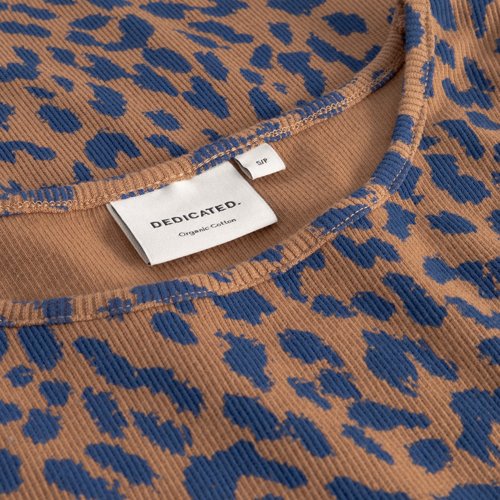 Rib Top Valdermarsvik Leopard Light Brown