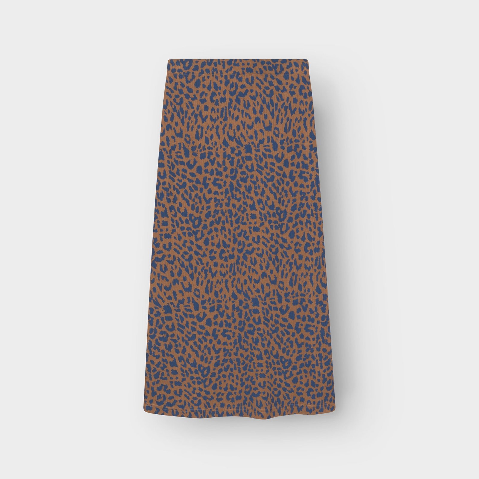 Rib Skirt Kvarnvik Leopard Light Brown