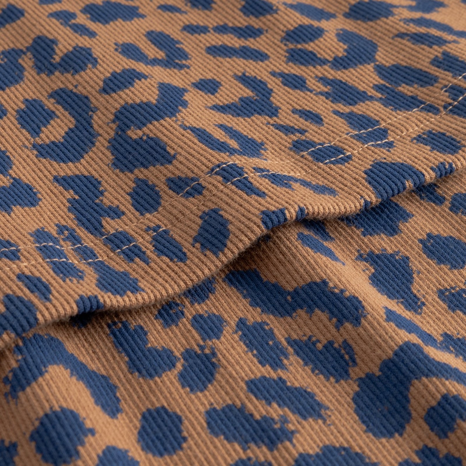 Rib Skirt Kvarnvik Leopard Light Brown