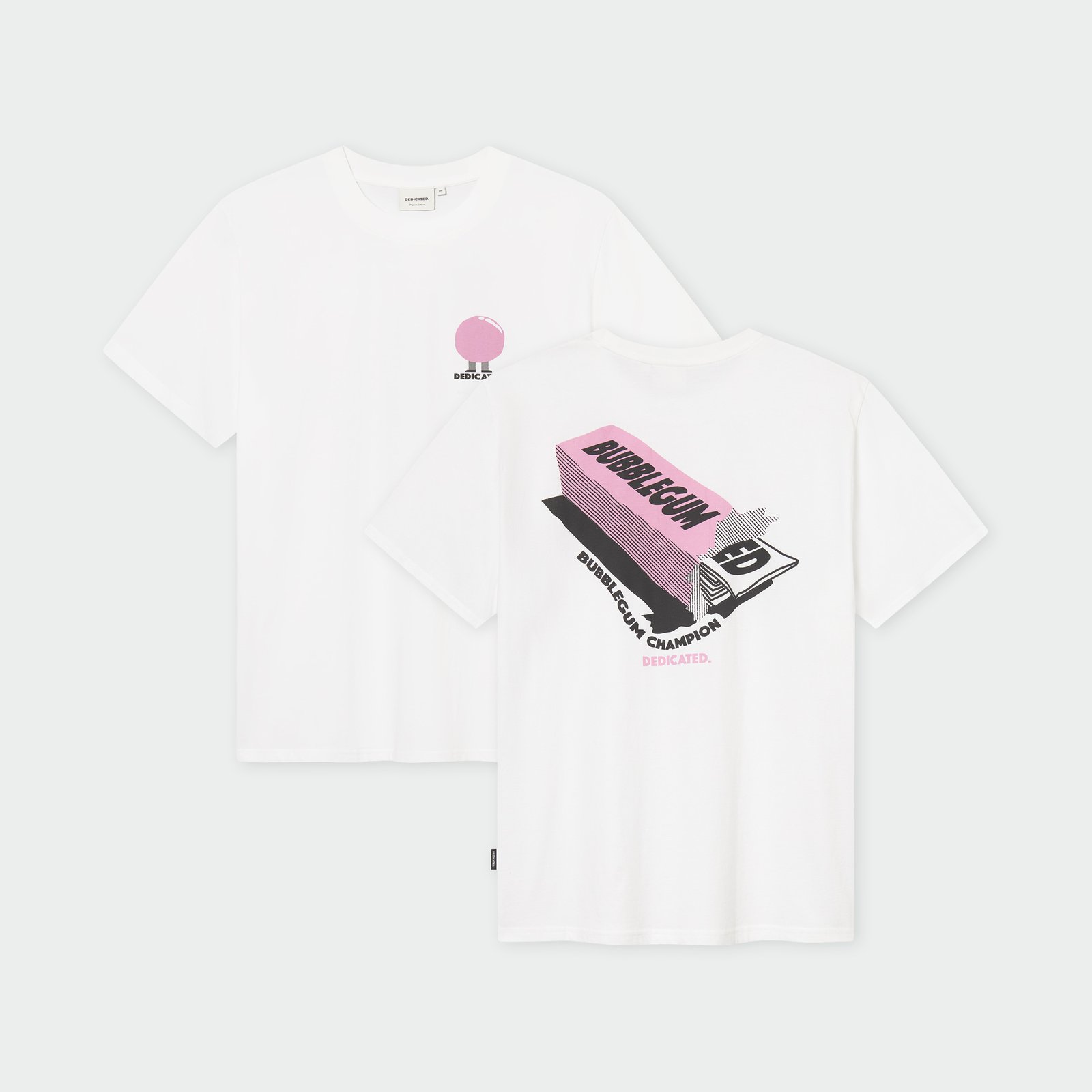 T-shirt Stockholm Bubblegum Champ White