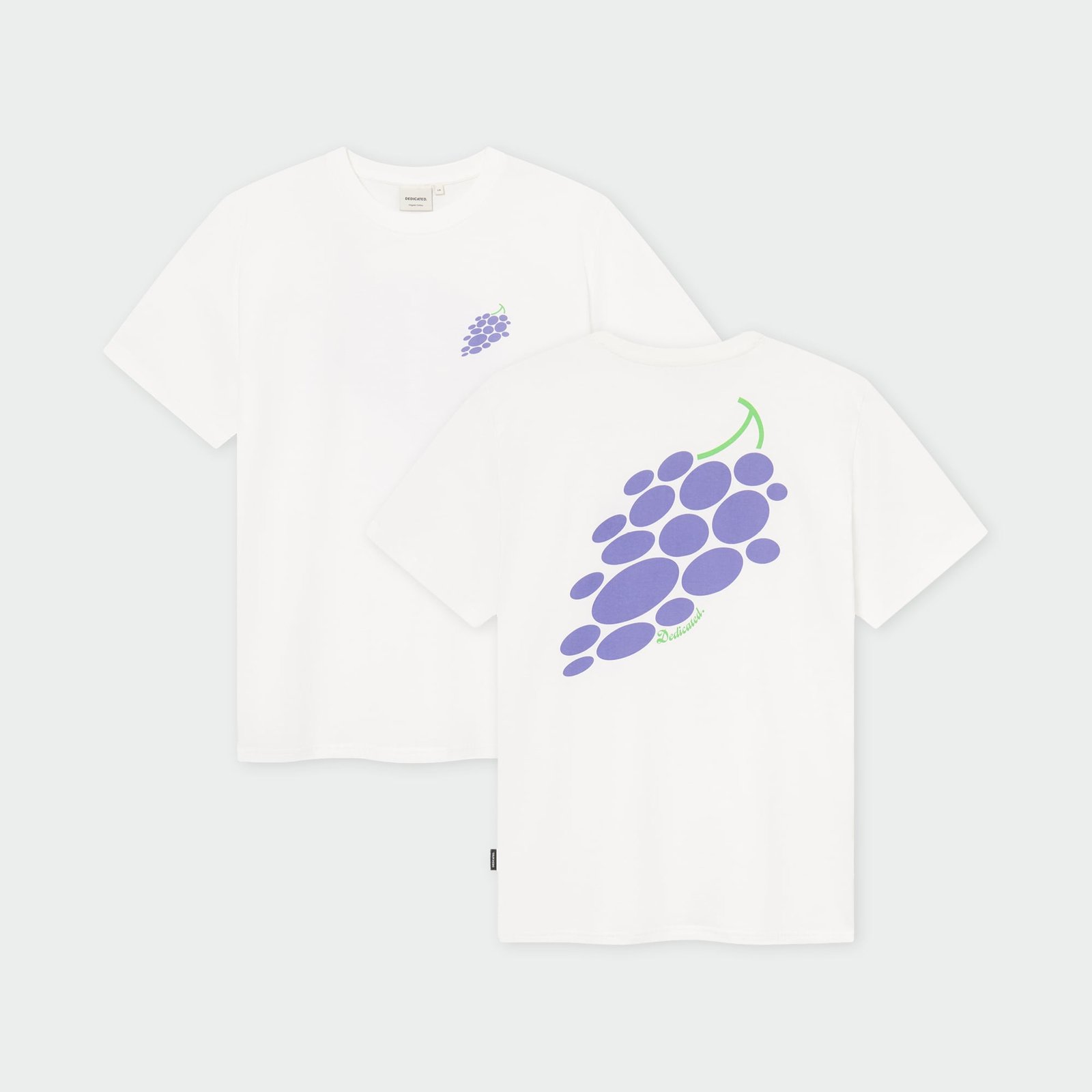 T-shirt Stockholm Dedicated Grapes White