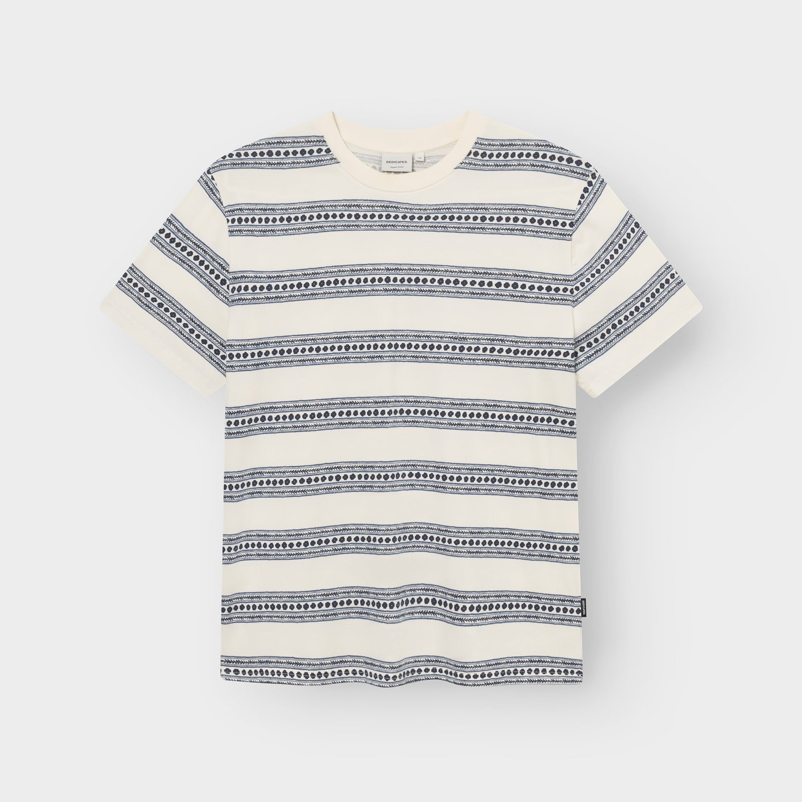 T-shirt Stockholm Floral Stripe Blue