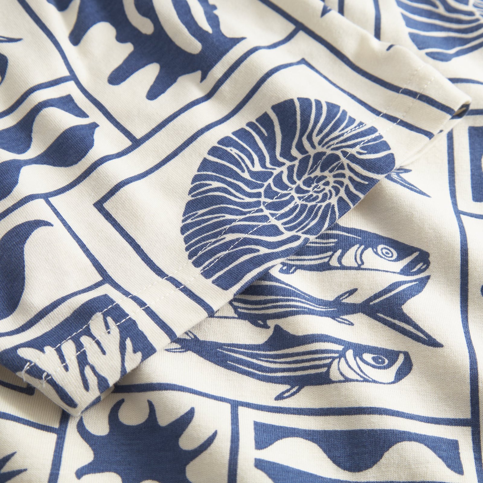 T-shirt Stockholm Ocean Square  Blue