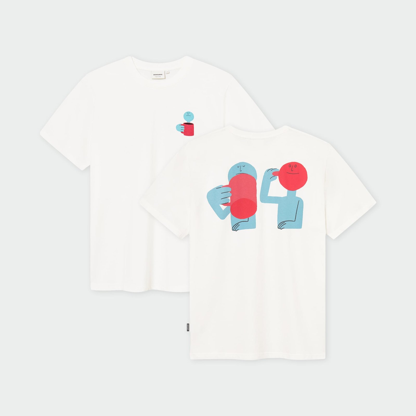 T-shirt Stockholm Smile Cup Off-White