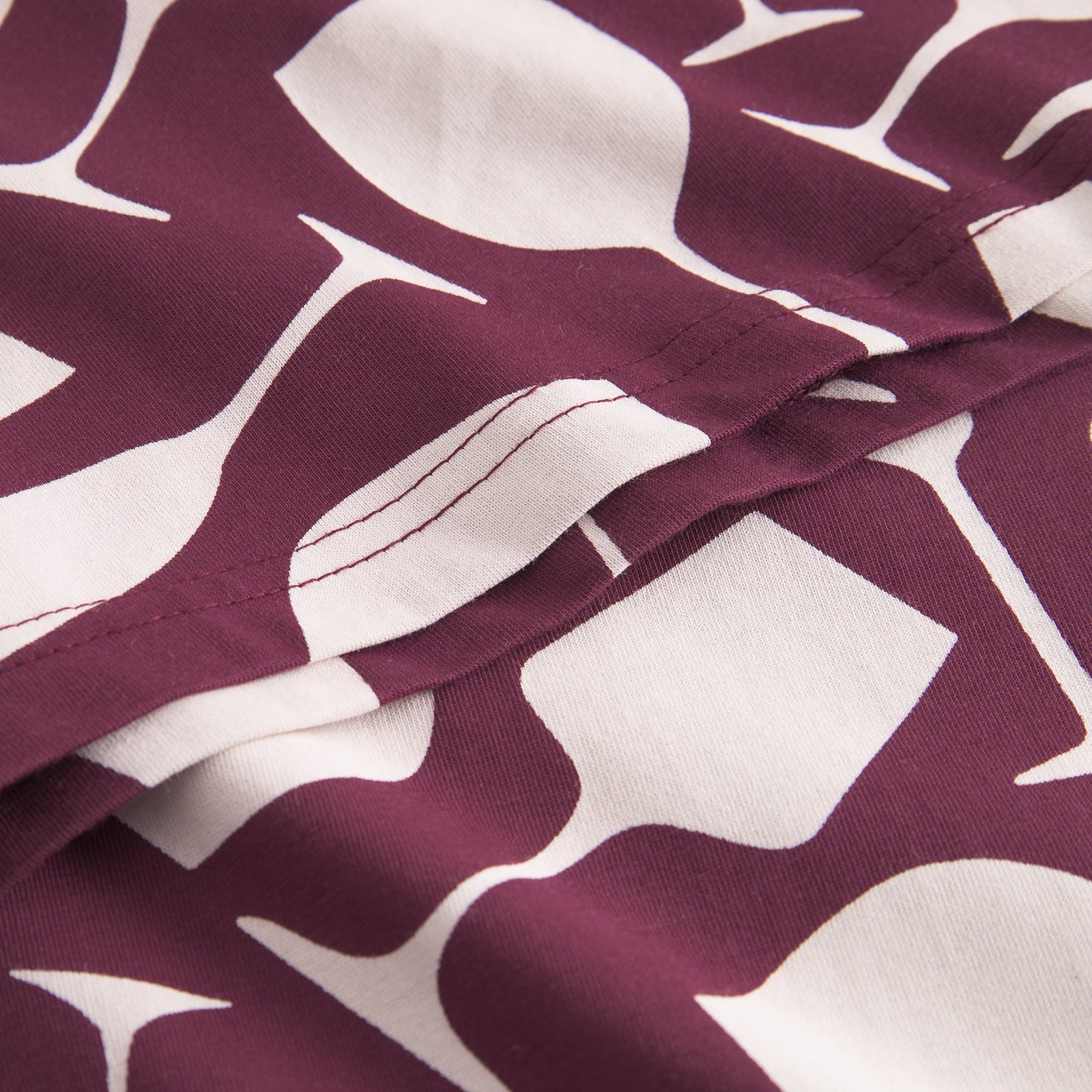 T-shirt Stockholm Wine Cups Fig Red