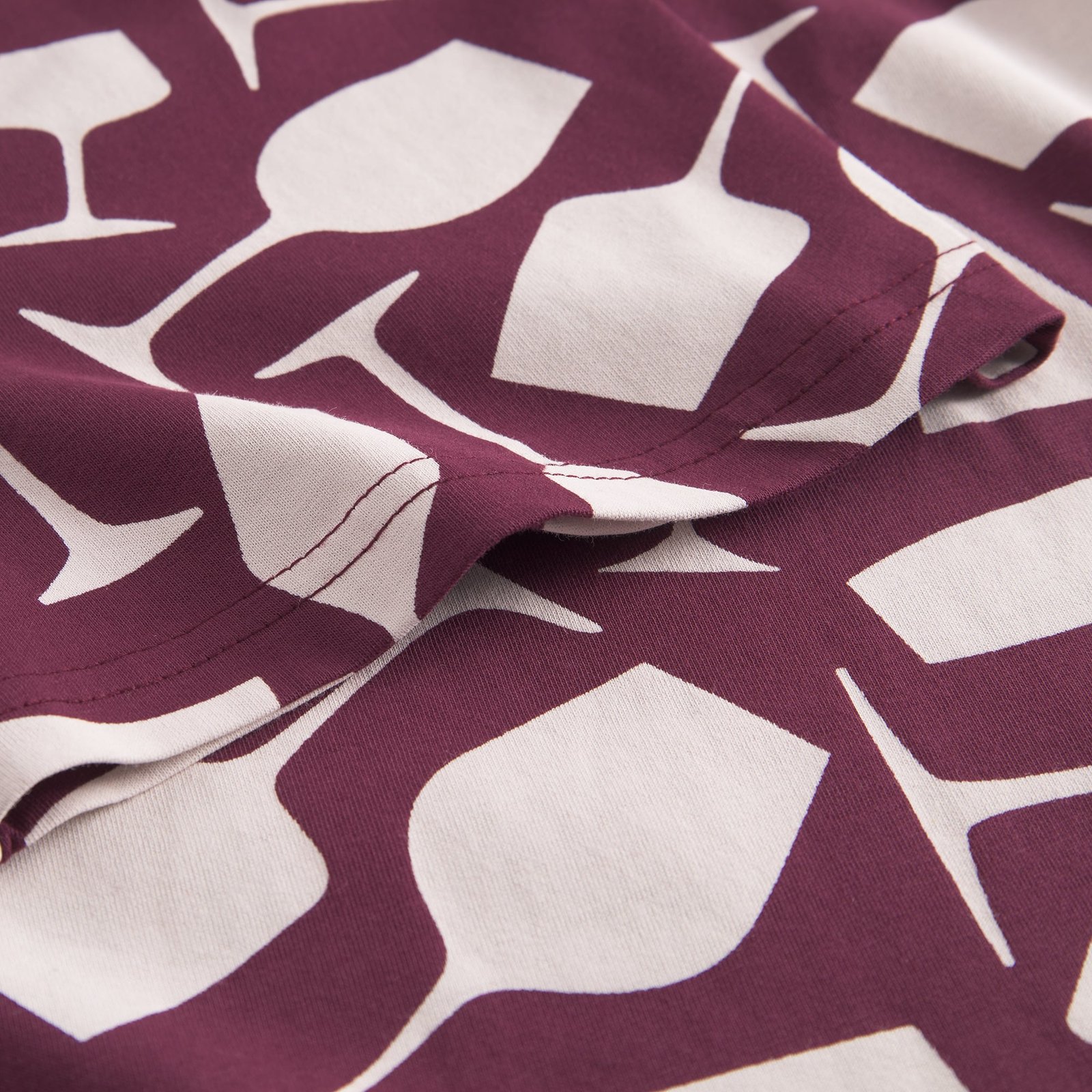 T-shirt Stockholm Wine Cups Fig Red