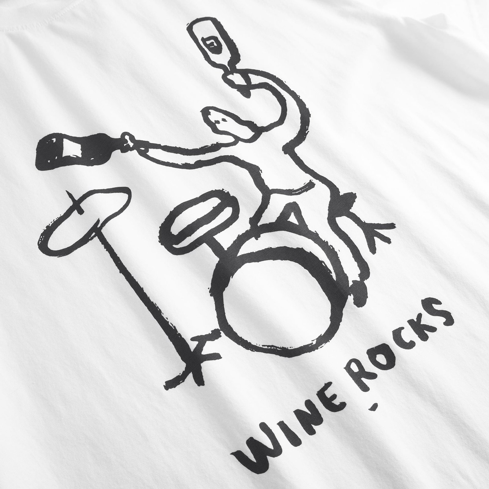 T-shirt Stockholm Wine Rocks White