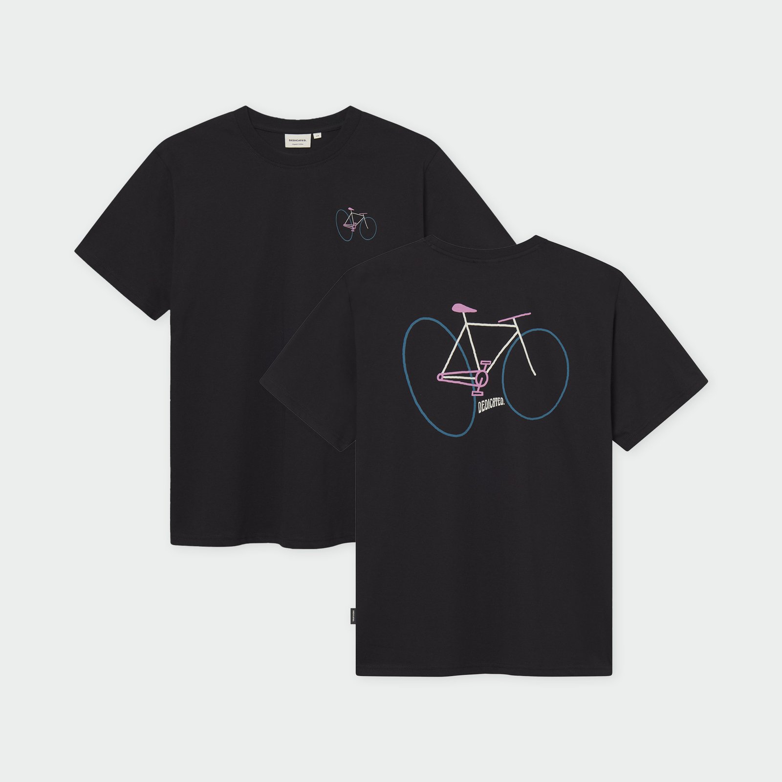 T-shirt Stockholm Wonky Bike Black