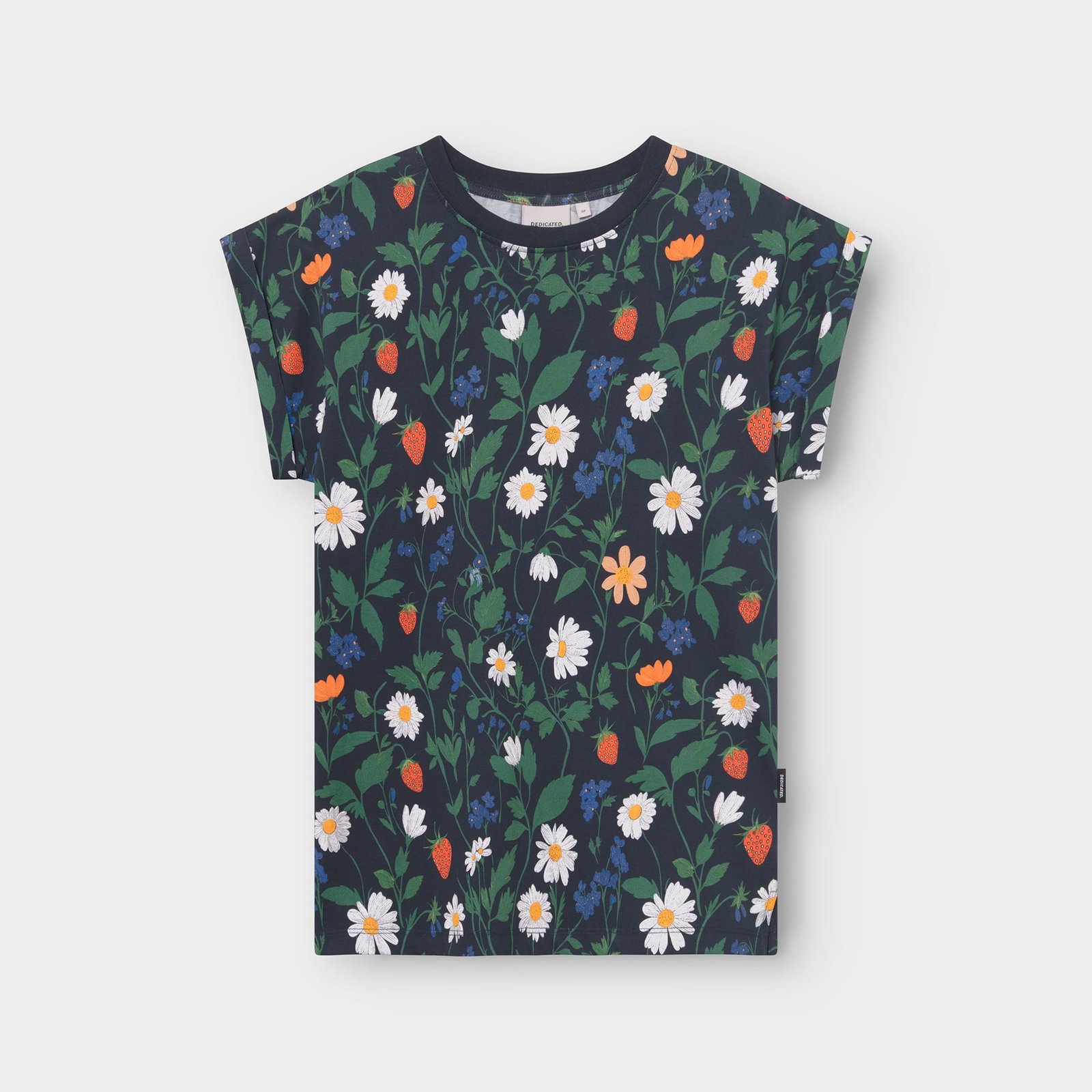 T-shirt Visby Strawberry Field Black