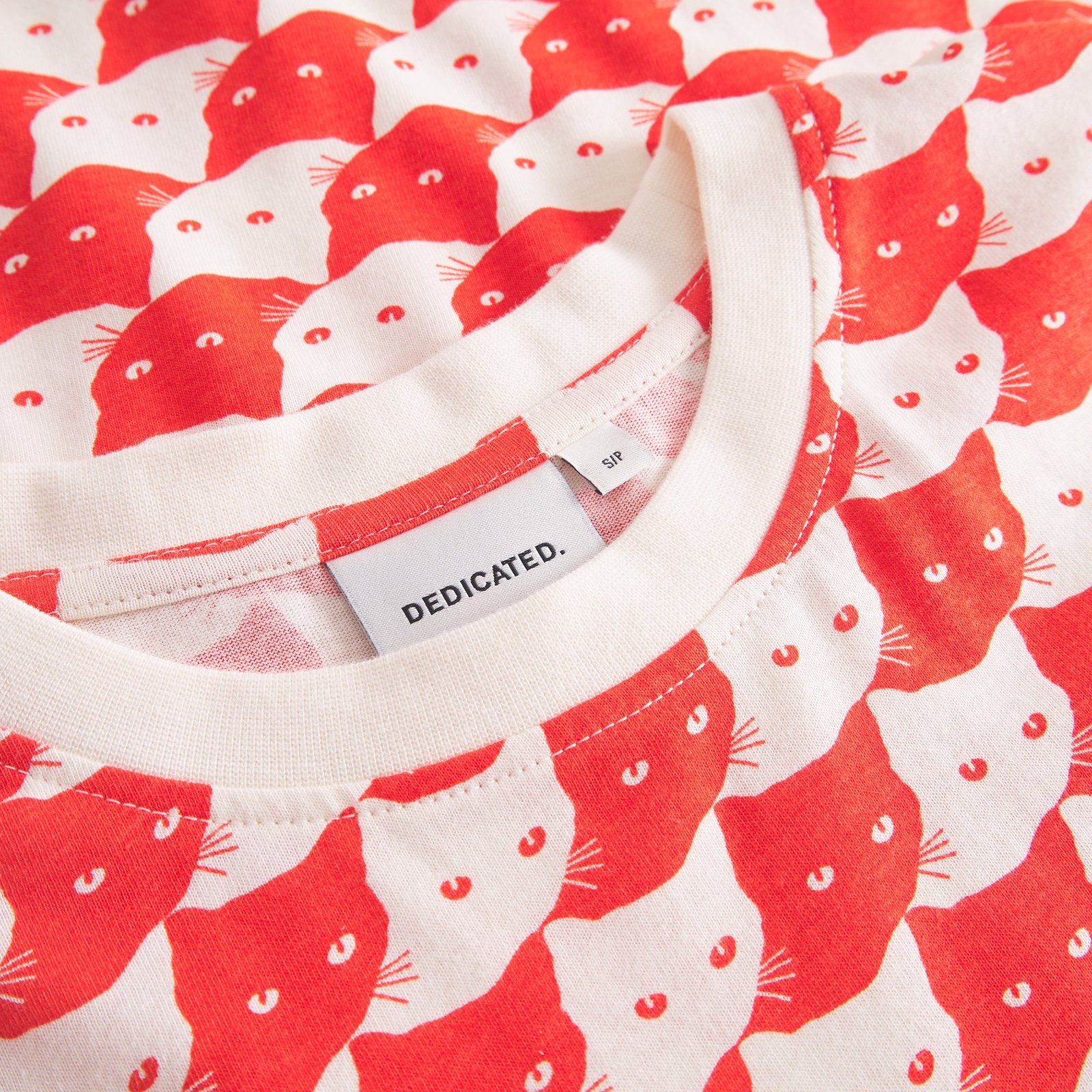 T-shirt Visby Pepita Cats Grenadine Red