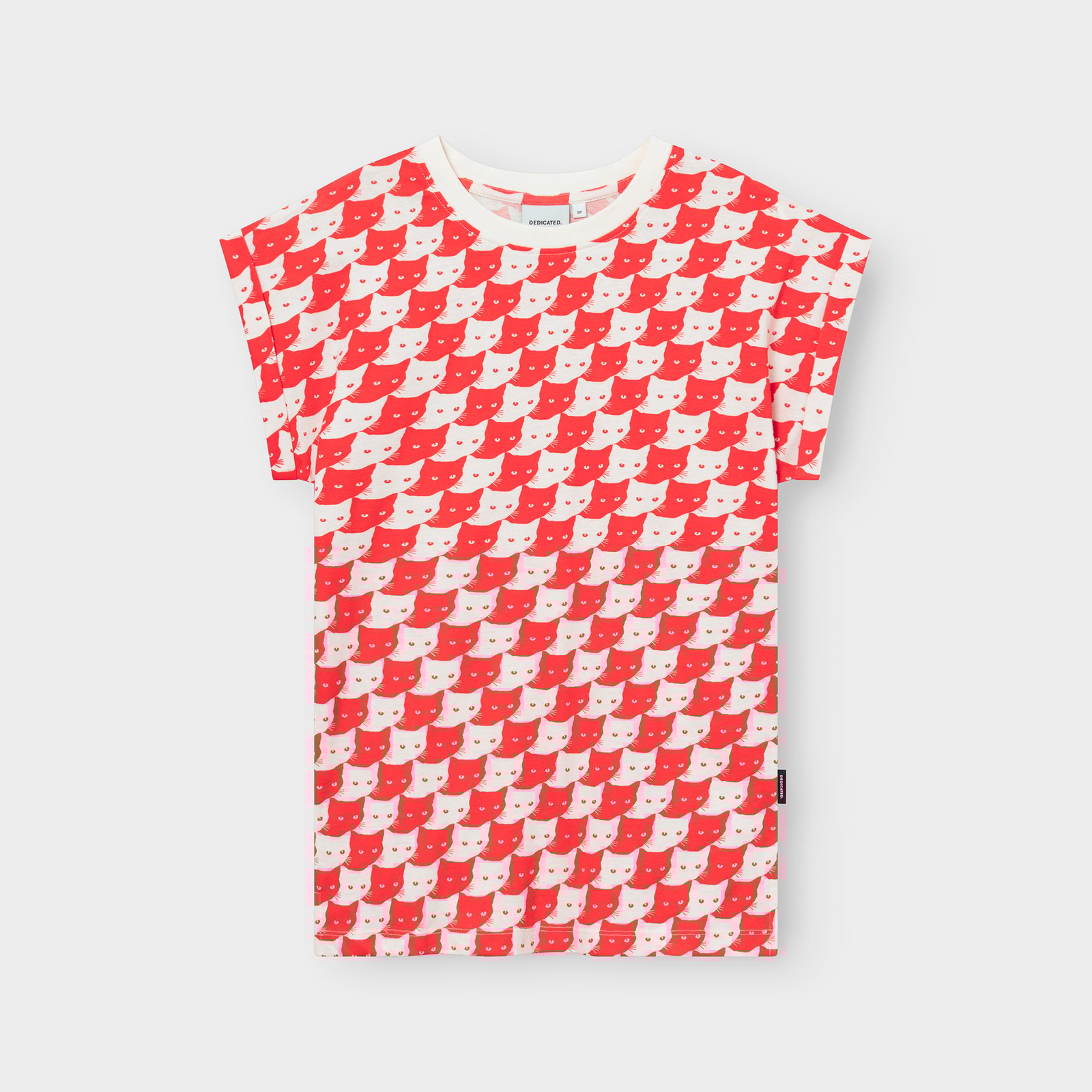 T-shirt Visby Pepita Cats Grenadine Red