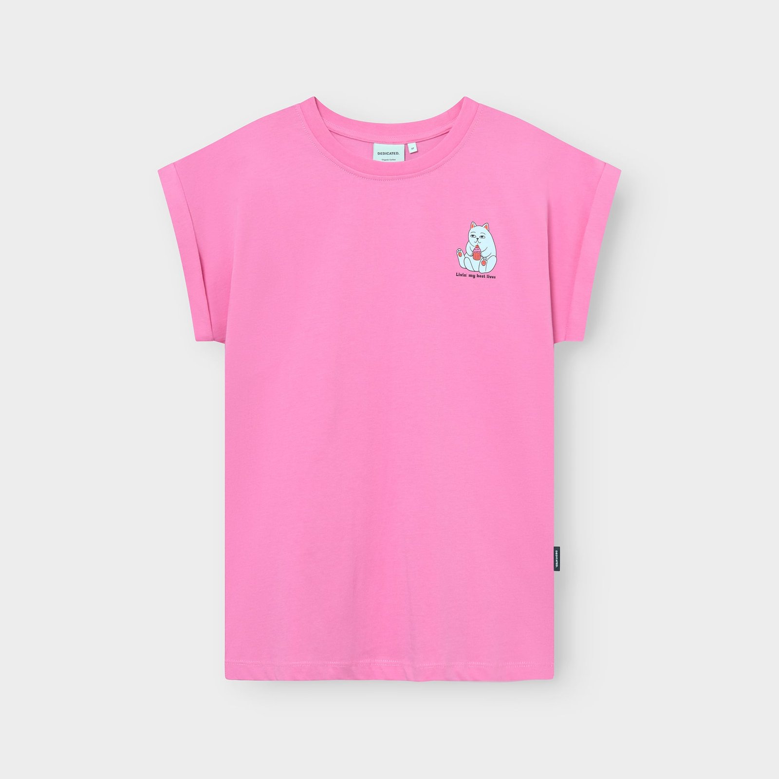 T-shirt Visby Best Lives Moonlite Pink