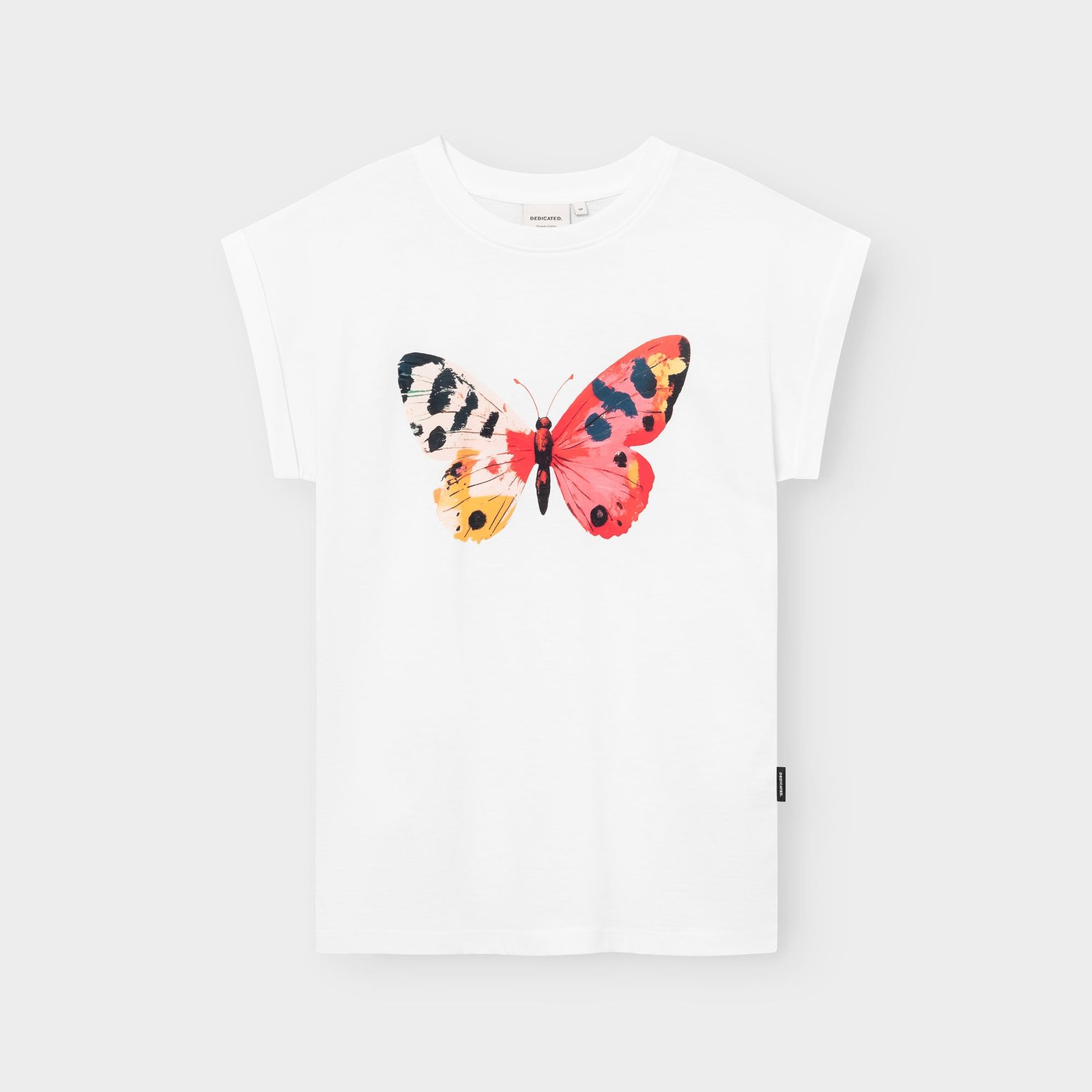 T-shirt Visby Painted Butterfly White