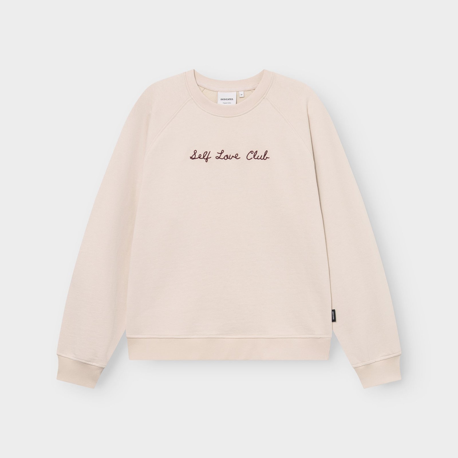 Sweatshirt Ystad Self Love Club EMB Oat White