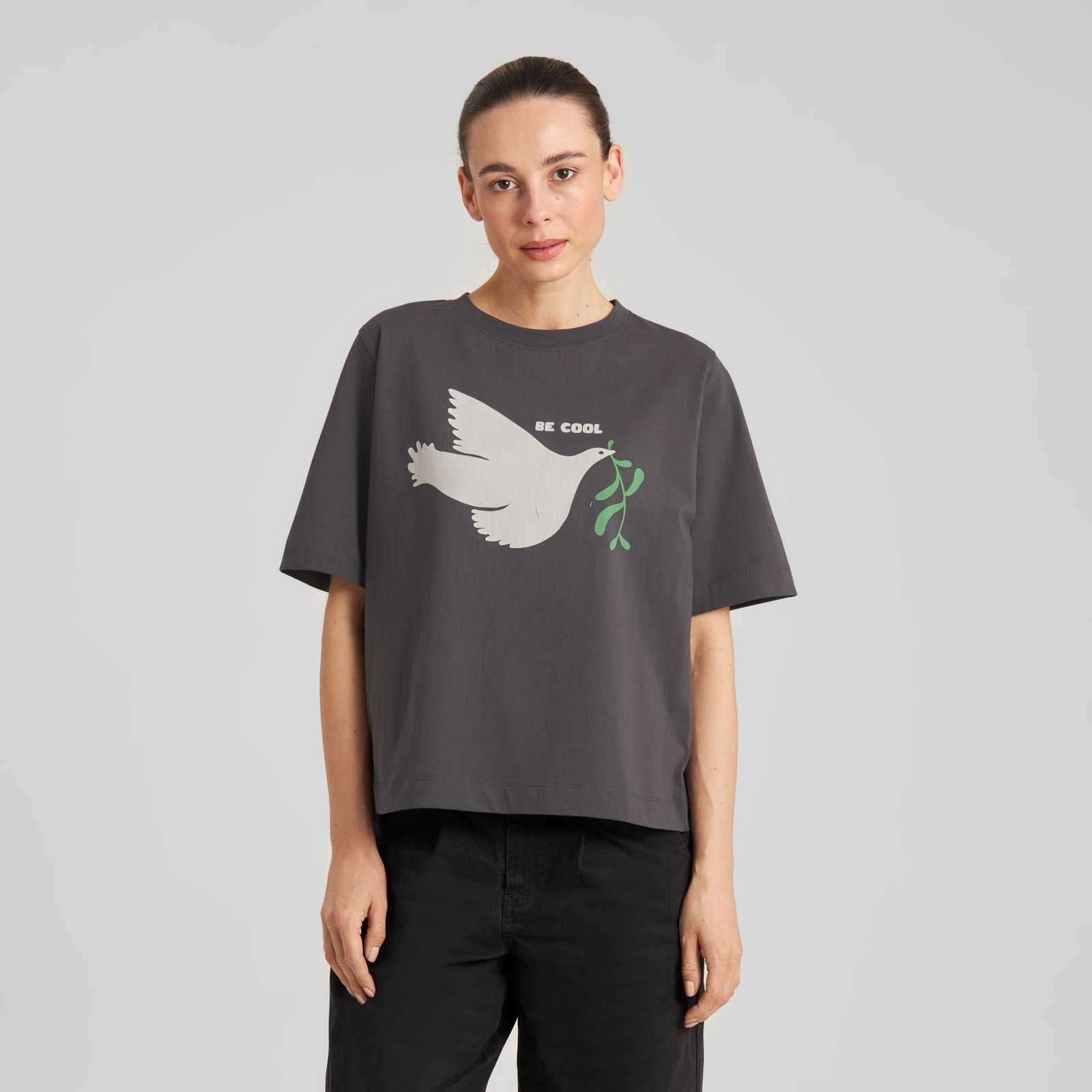 T-shirt Vadstena Be Cool Charcoal