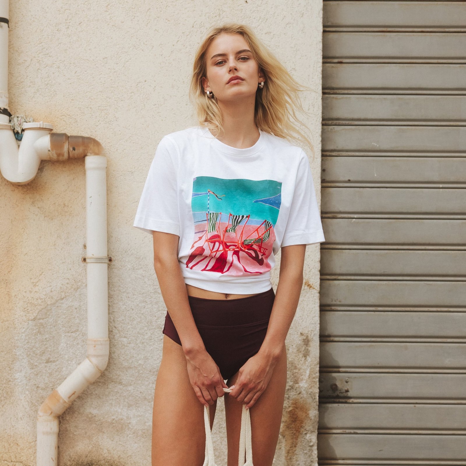 T-shirt Vadstena Deck Chairs White