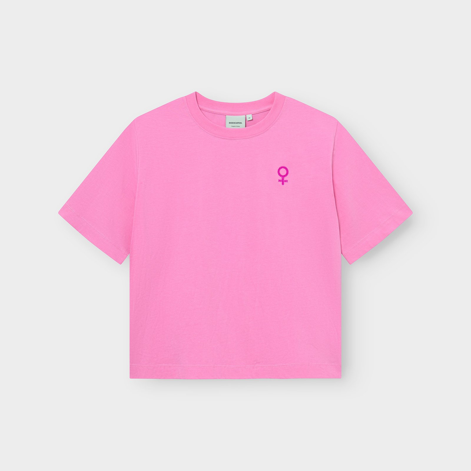 T-shirt Vadstena Femme Leaf EMB Moonlite Pink