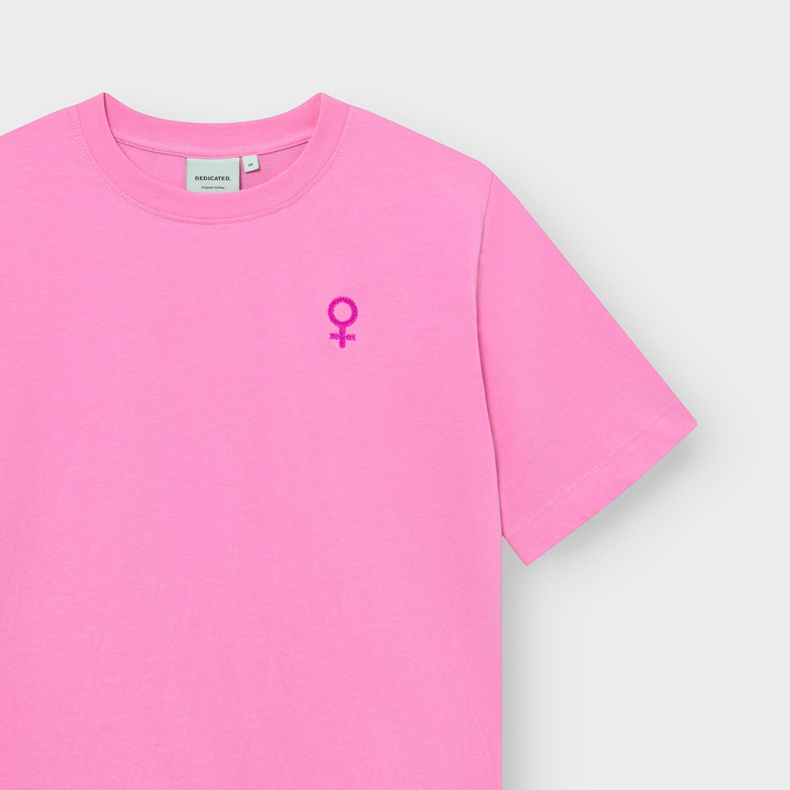 T-shirt Vadstena Femme Leaf EMB Moonlite Pink