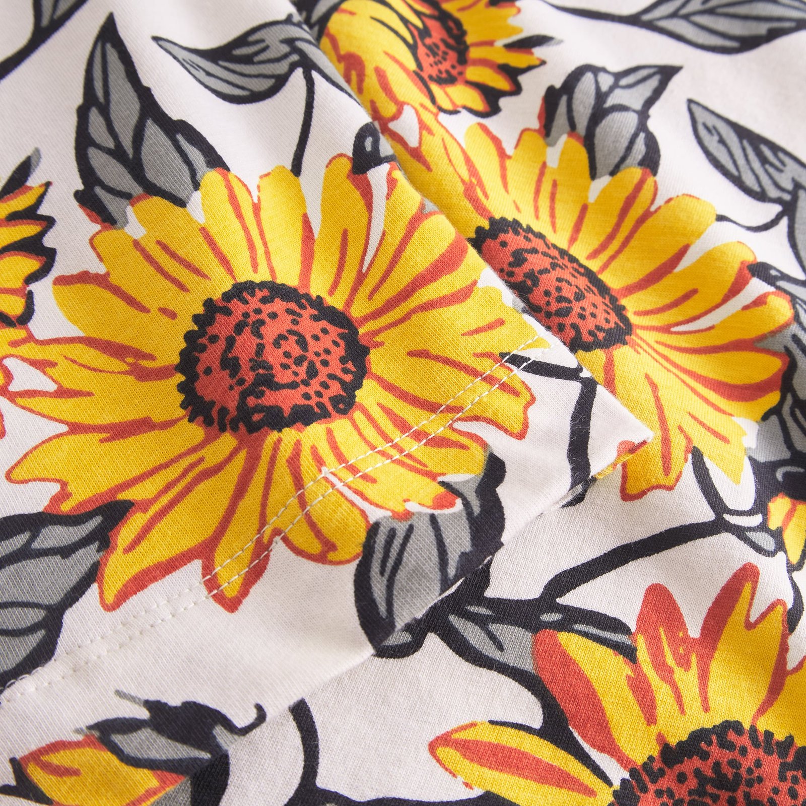 T-shirt Vadstena Sunflower AOP Off-White