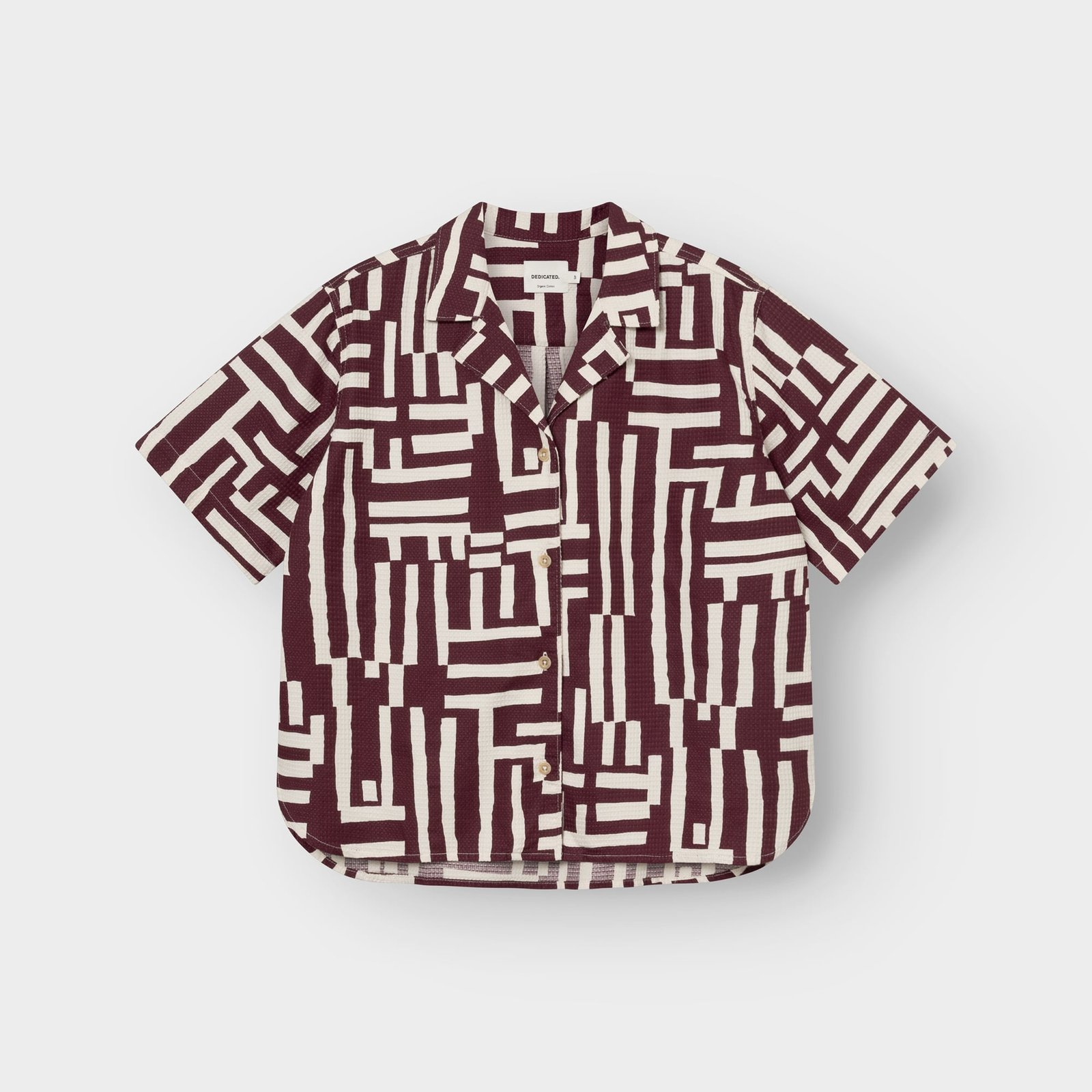 Shirt Torup Lines & Sticks Fig Red