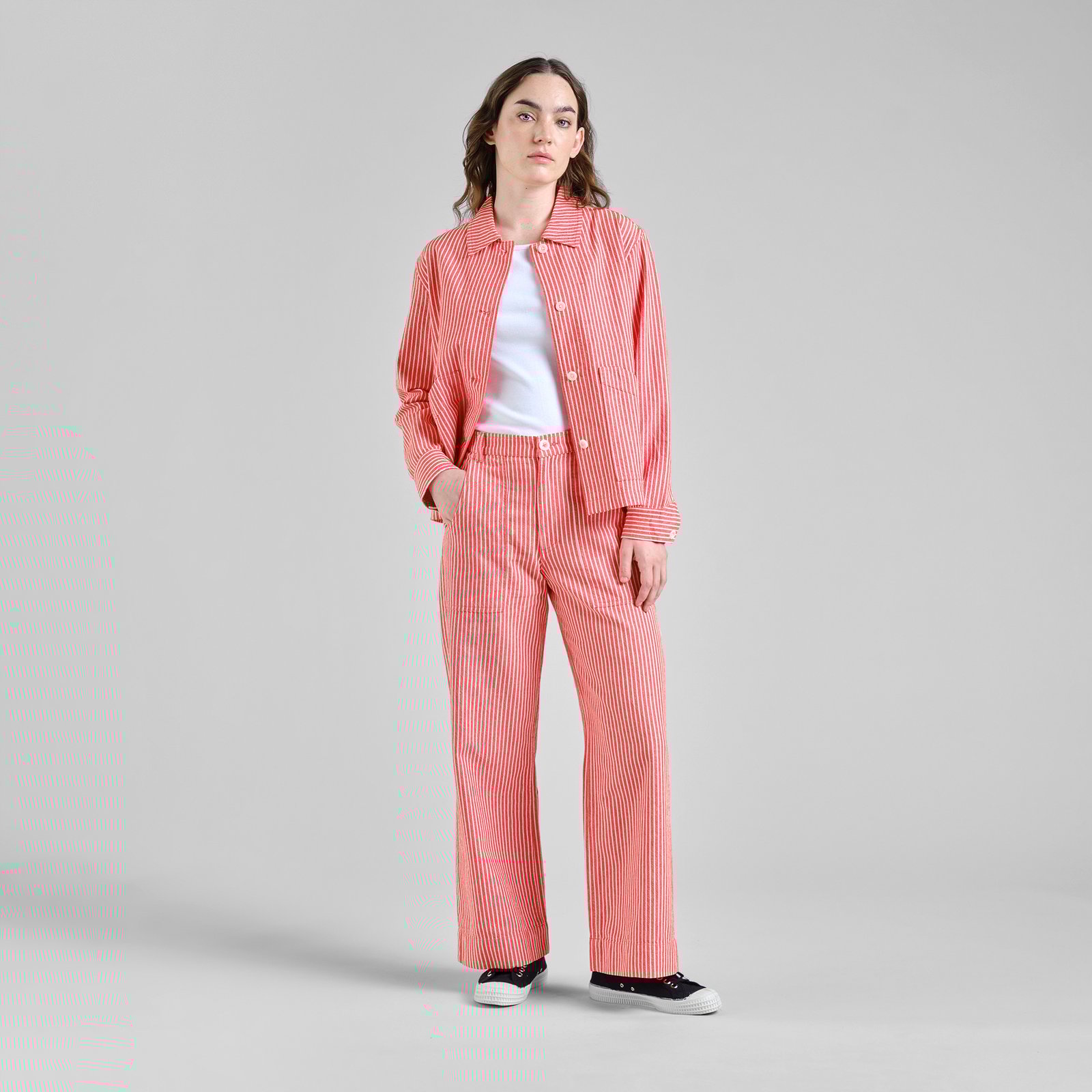 Workwear Pants Vara Work Stripe Grenadine Red