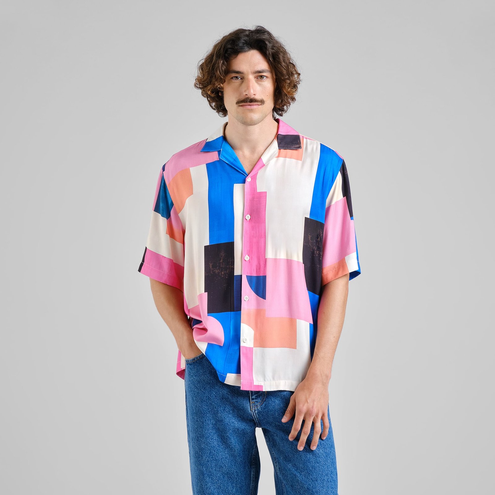Shirt Marstrand Abstract Block Multi Color