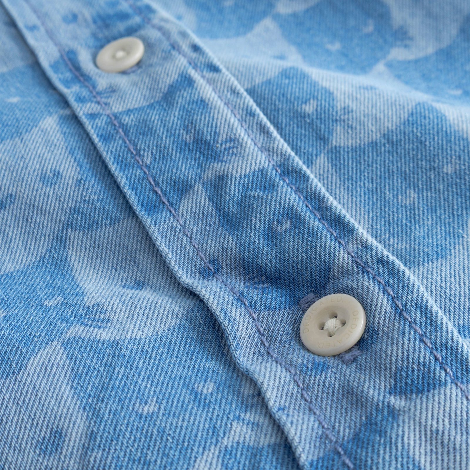 Shirt Stensvik Denim Pepita Cats Light Blue