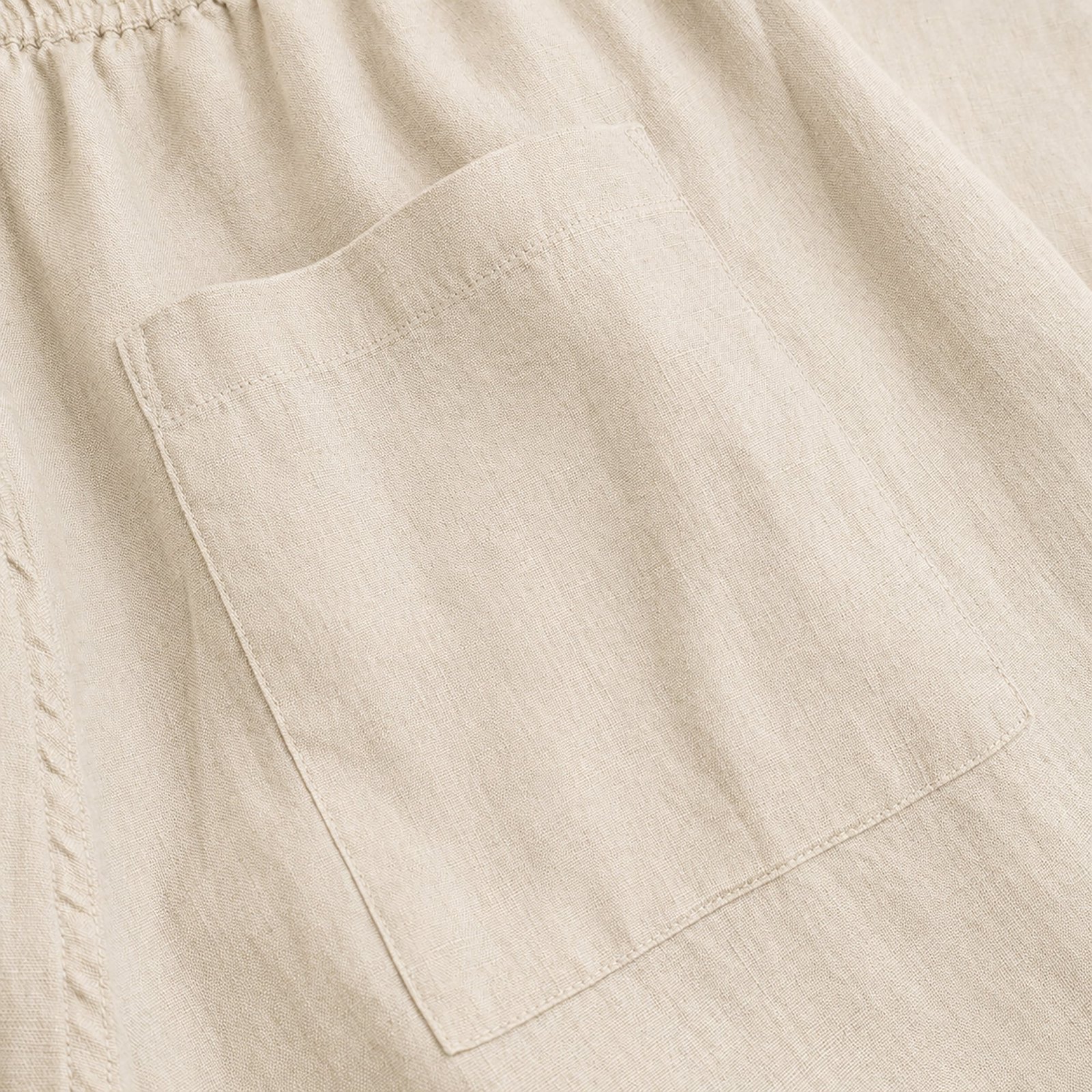 Pants Borrby Linen Ecru