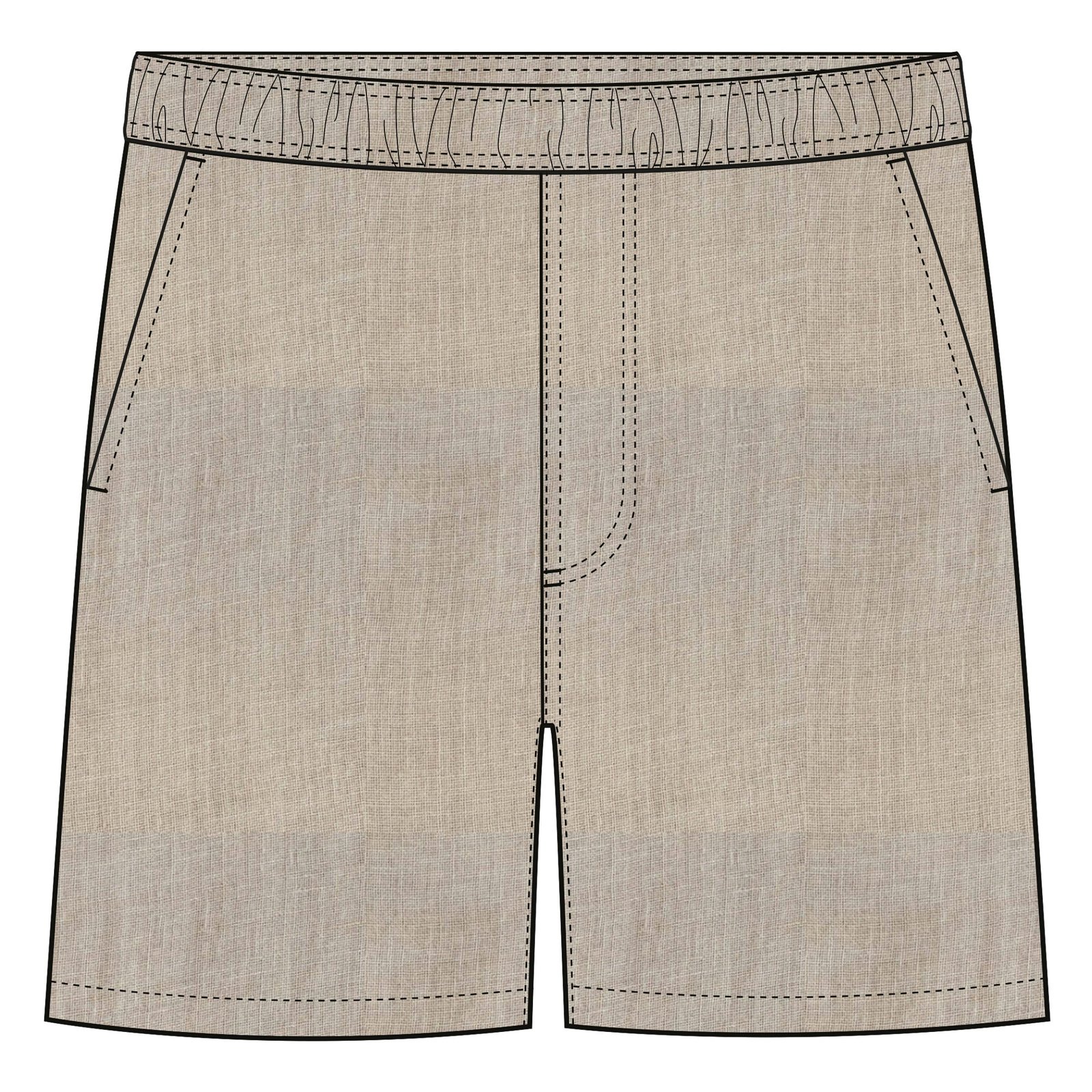 Shorts Sibbarp Linen Ecru