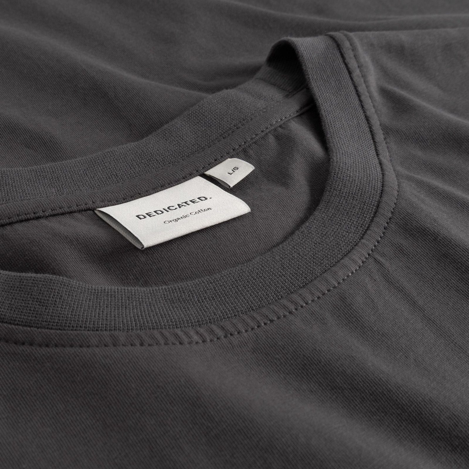 T-shirt Stockholm Turntable Lines Charcoal