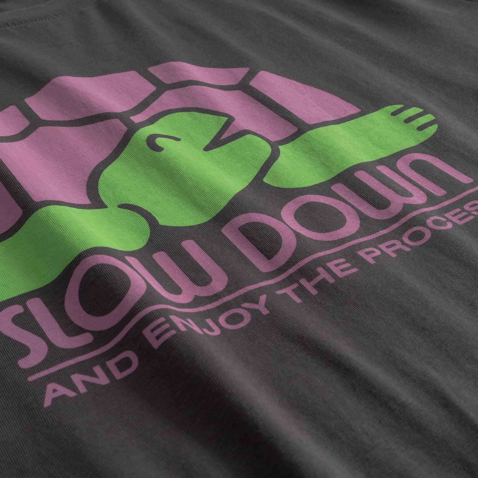 T-shirt Stockholm Slow Down Charcoal