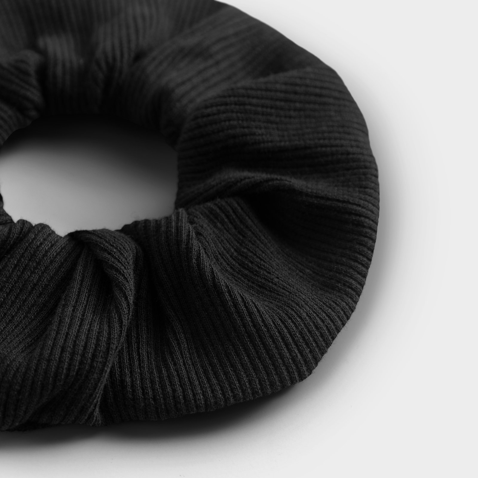 Scrunchie Rib Black