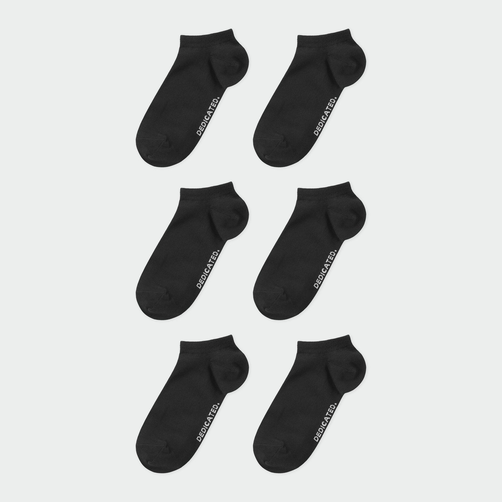 Low Socks Tibble Black 6-pack