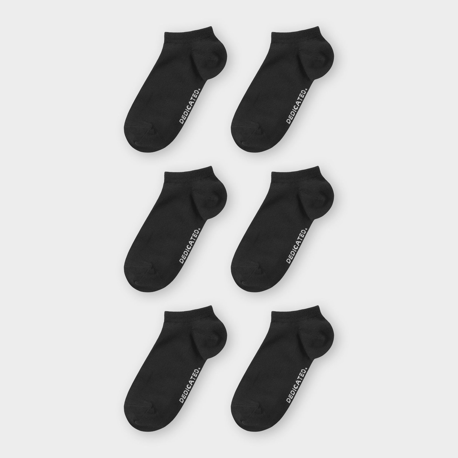 Low Socks Tibble Black 6-pack