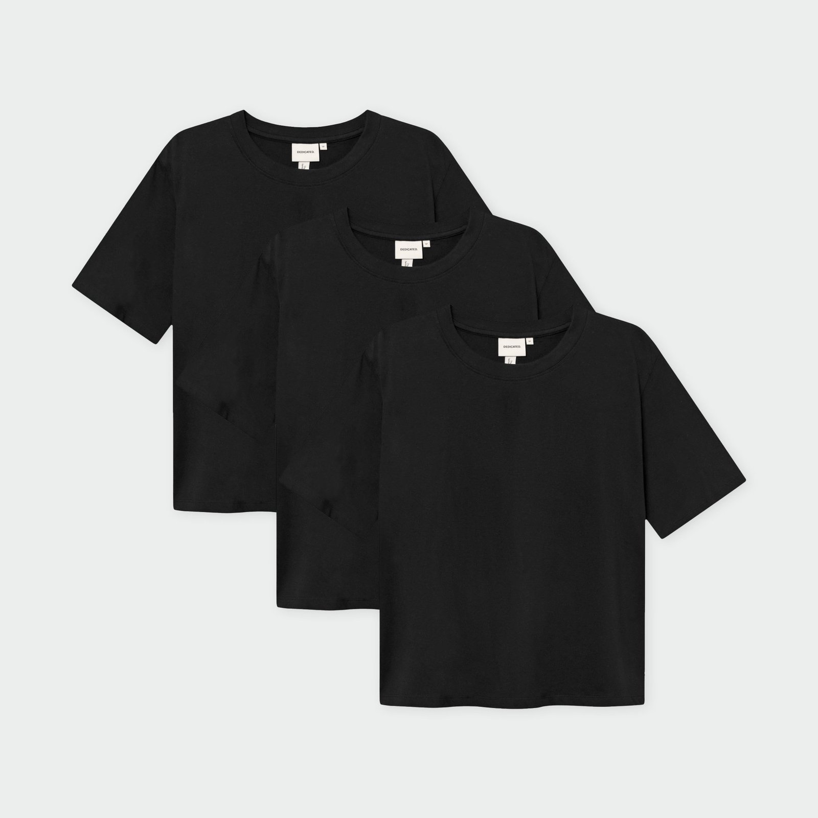T-shirt Vadstena Base Black 3-pack