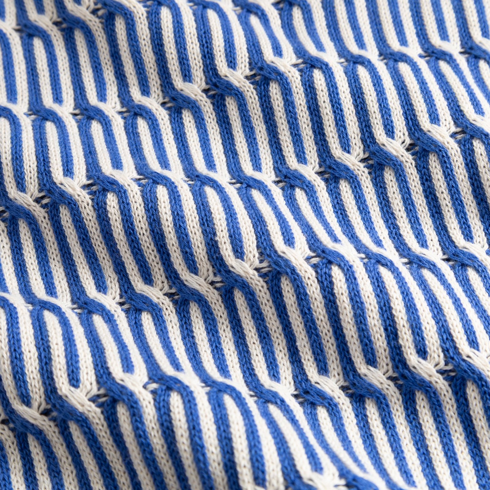 Knitted T-shirt Flen Infinity Knit Dazzling Blue