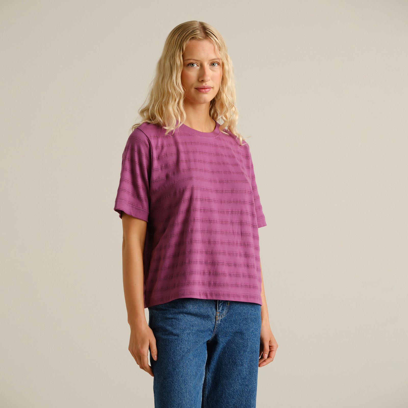T-shirt Vadstena Lace Amethyst Purple