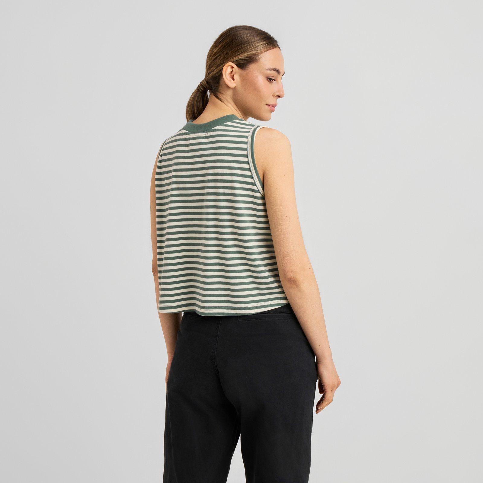 Top Namsos Stripes Green/Off-White