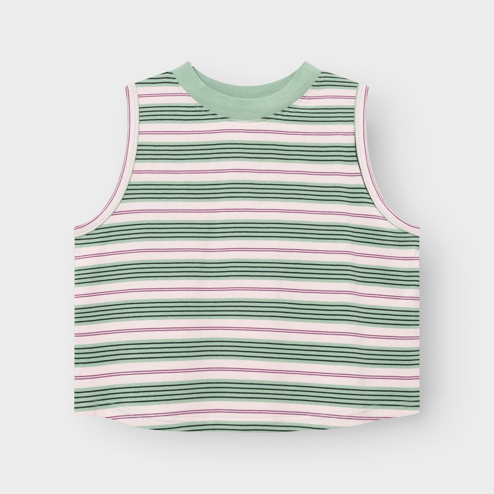 Top Namsos Retro Stripe Granite Green