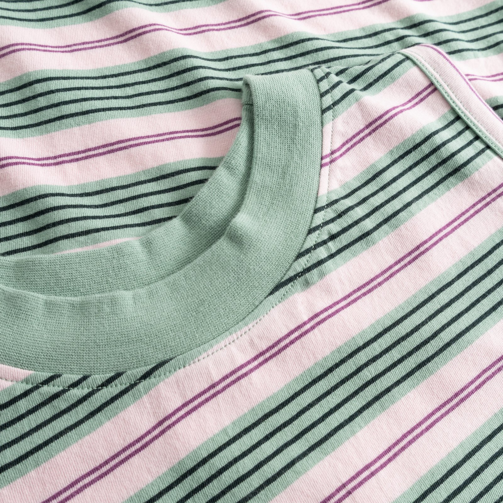 Top Namsos Retro Stripe Granite Green