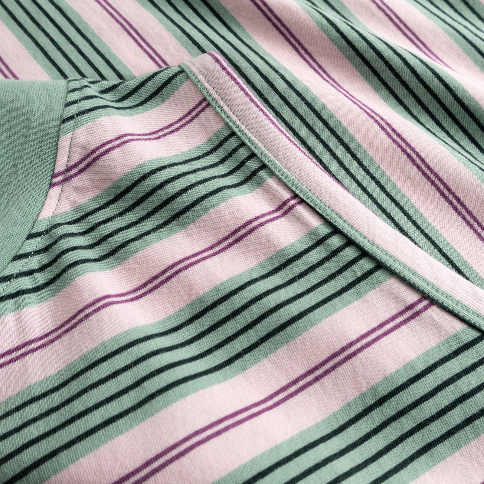 Top Namsos Retro Stripe Granite Green