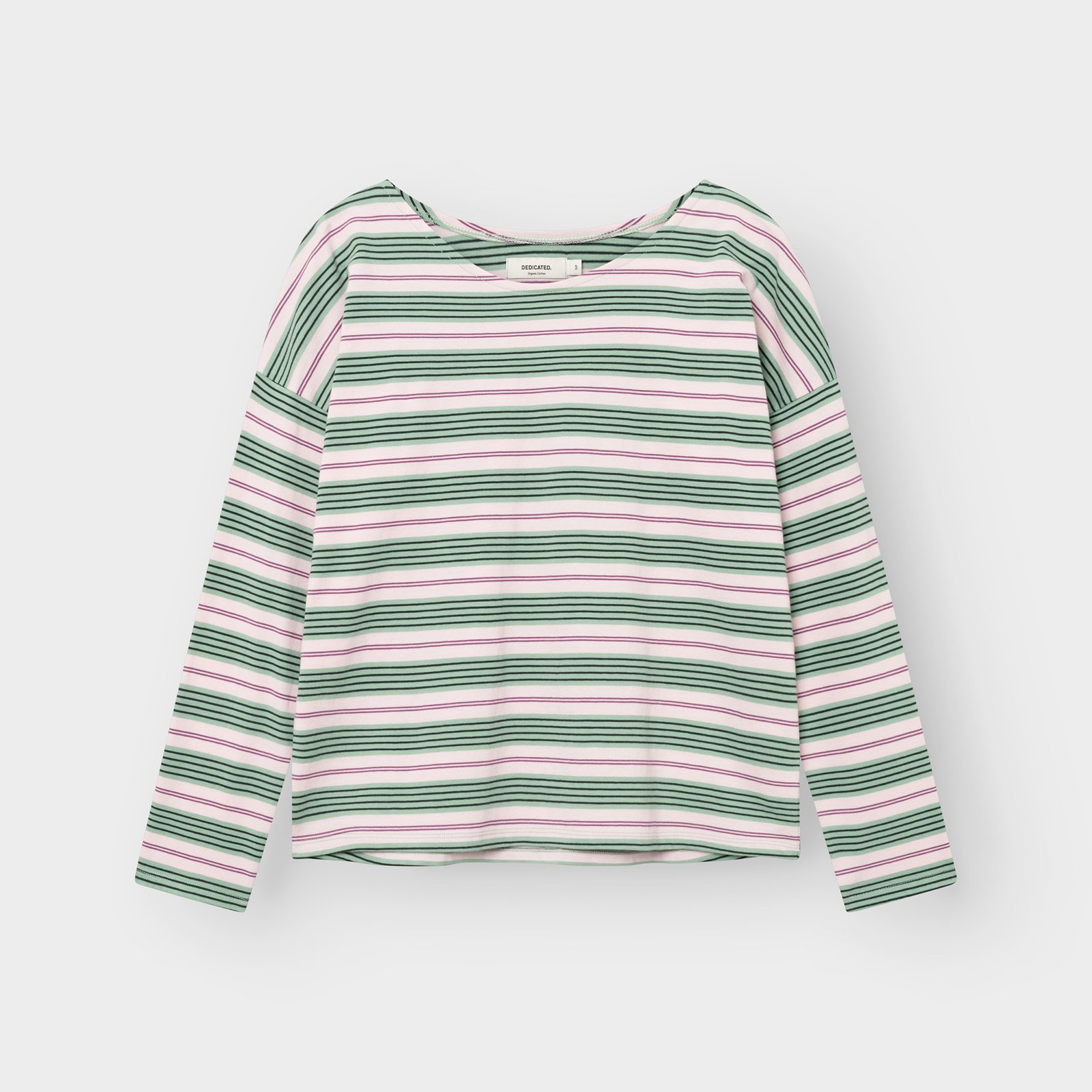 Top Humledal Retro Stripe Granite Green