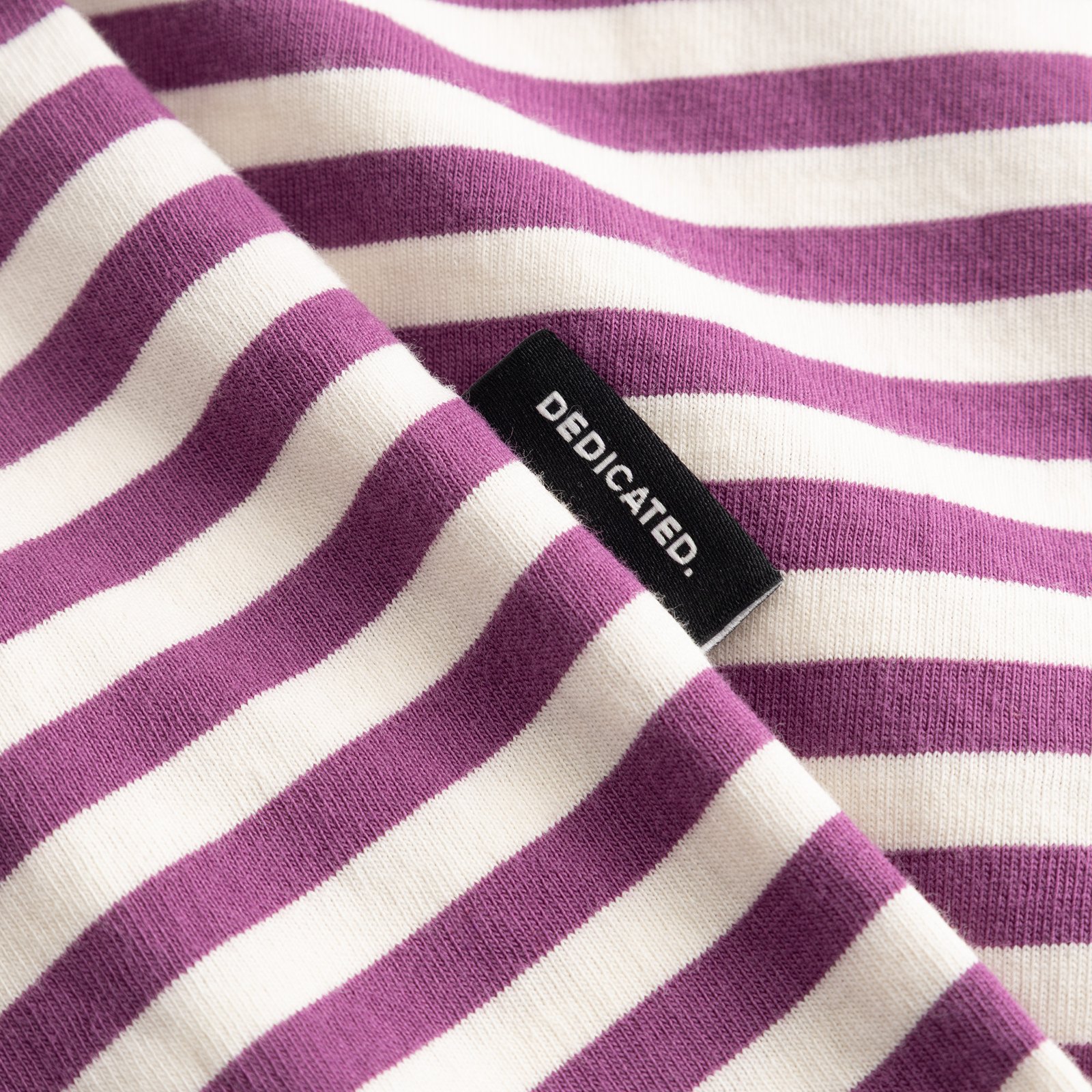 T-shirt Stockholm Stripes Purple/Off-White