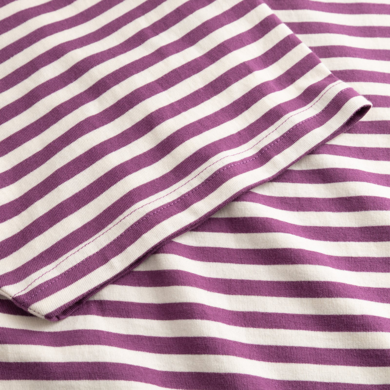 T-shirt Stockholm Stripes Purple/Off-White