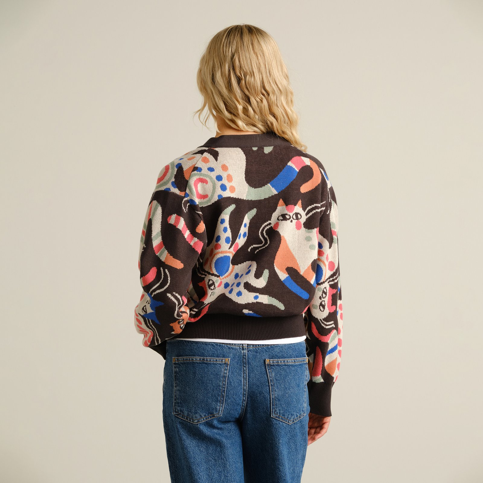 Cardigan Kanan Magic Cats