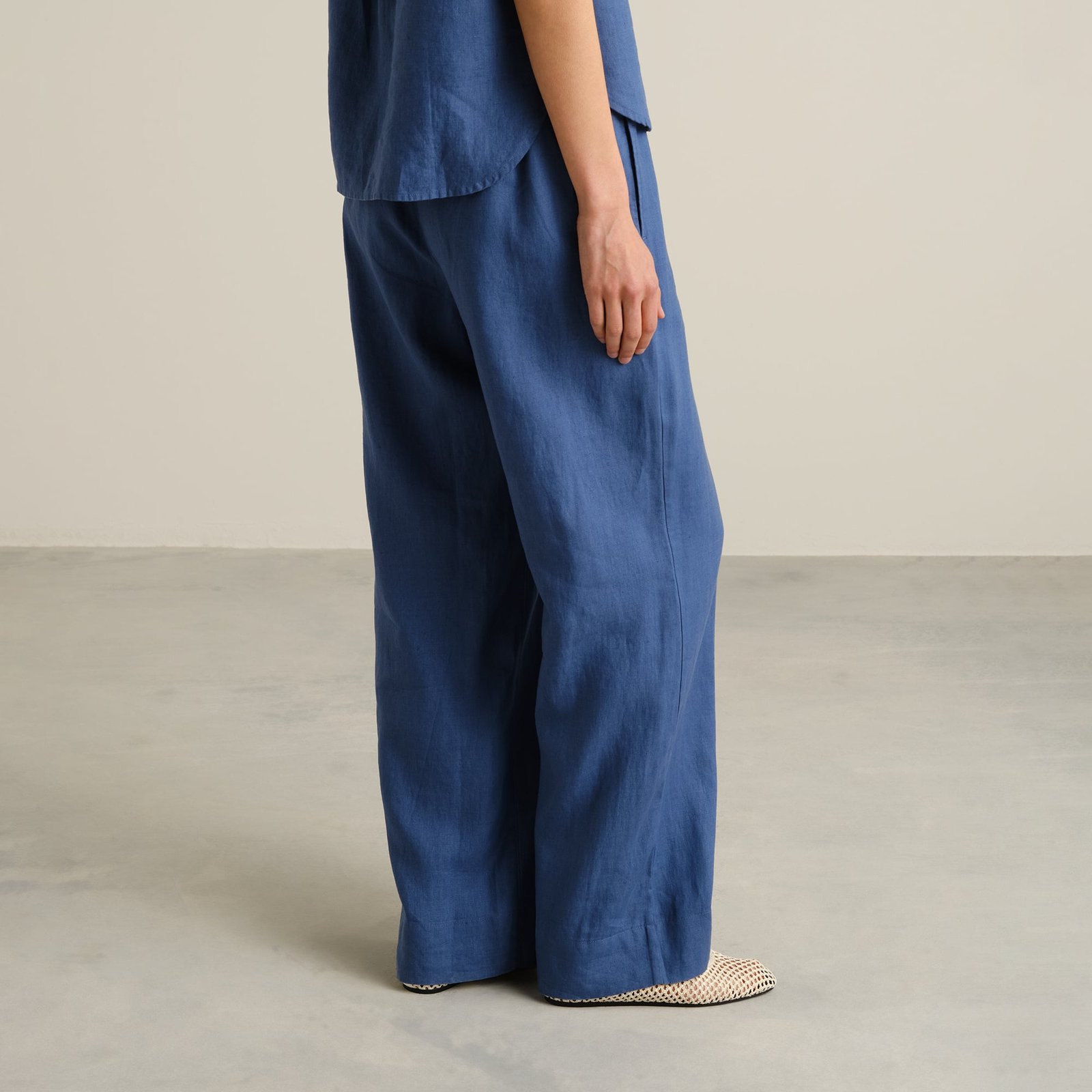 Pants Lansa Linen True Blue