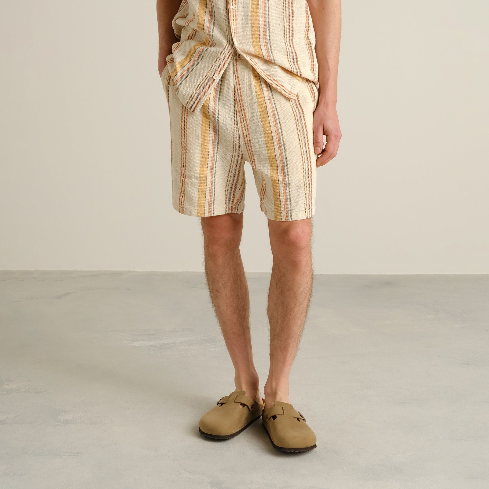 Shorts Sibbarp Stripe Off-White