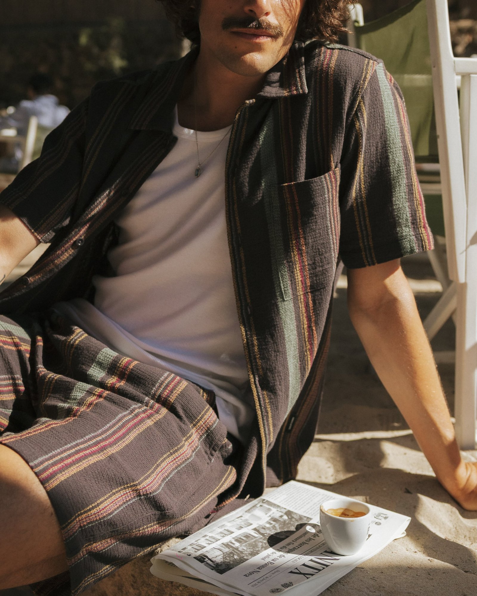 Shirt Brantevik Stripe Phantom Black