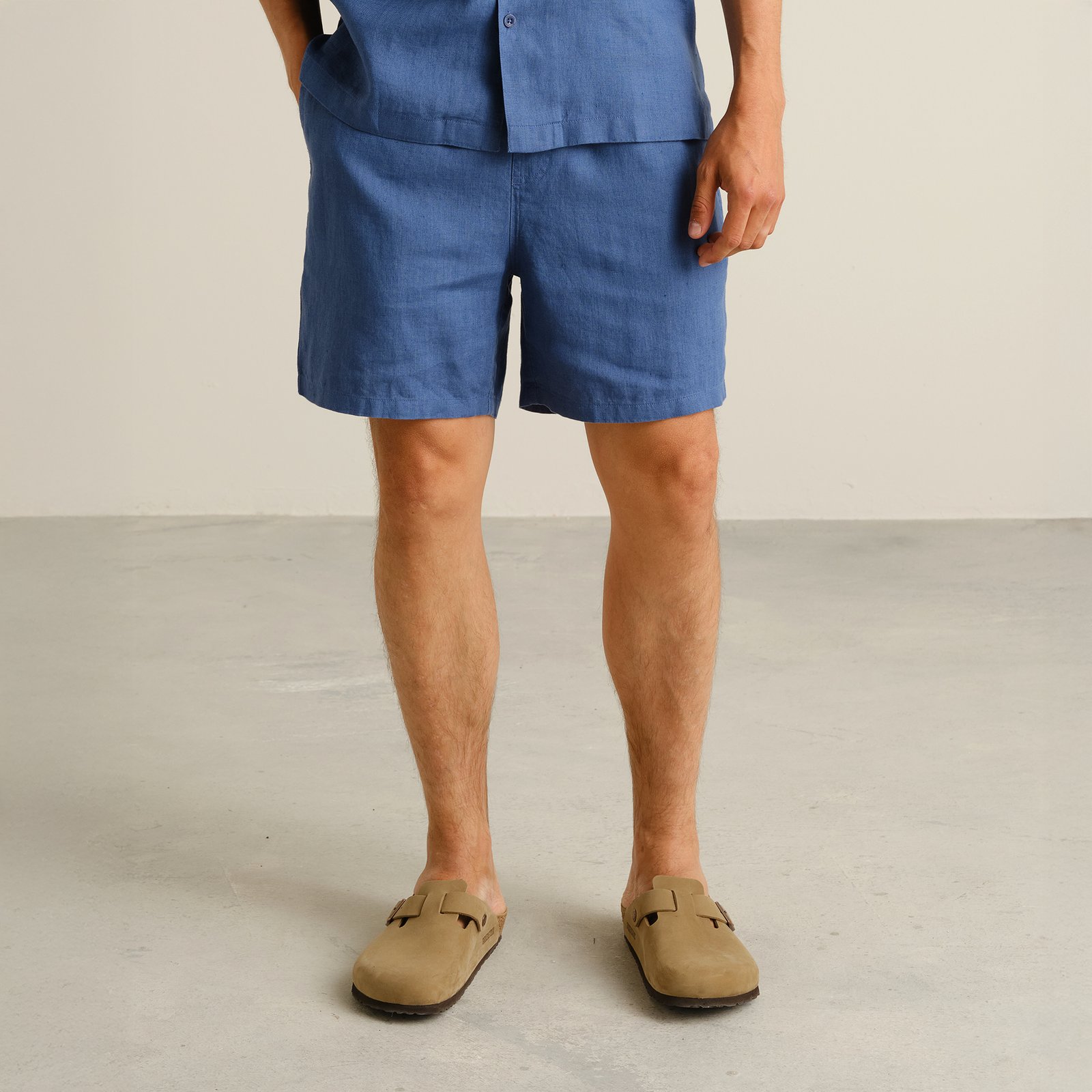 Shorts Sibbarp Linen True Blue